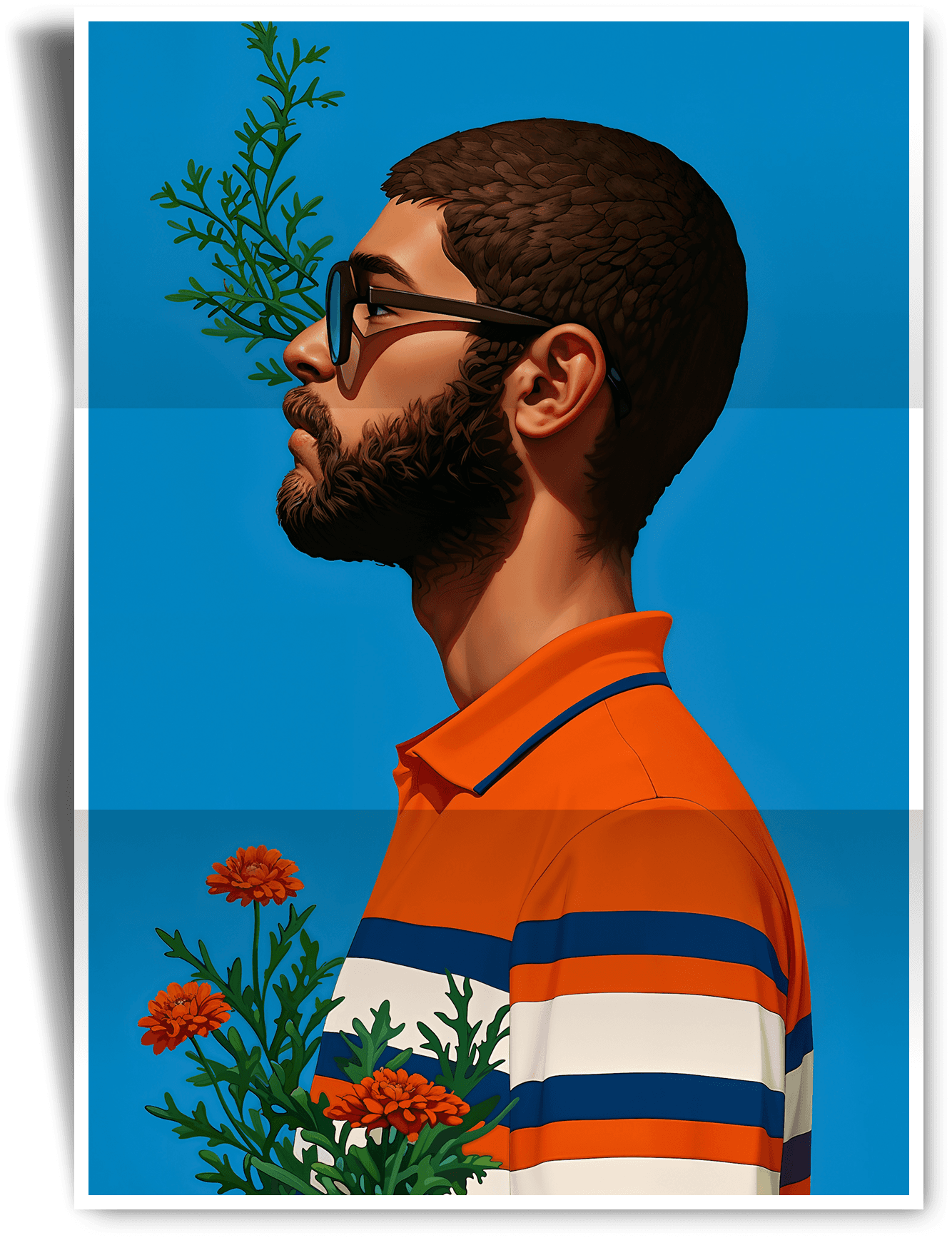 Portrait photo print